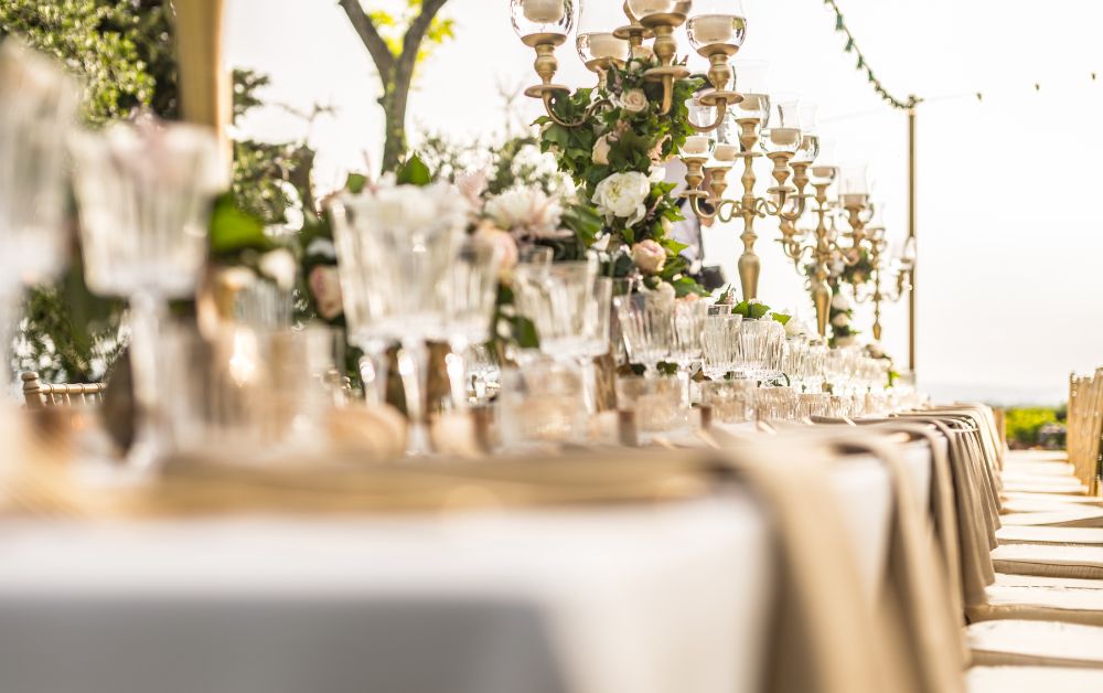 Rollbrett für die Hochzeitsausstattung