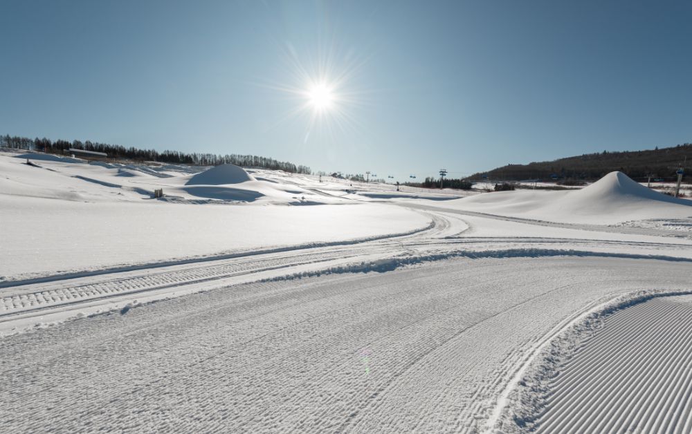 Rollbrett für Schneeweg